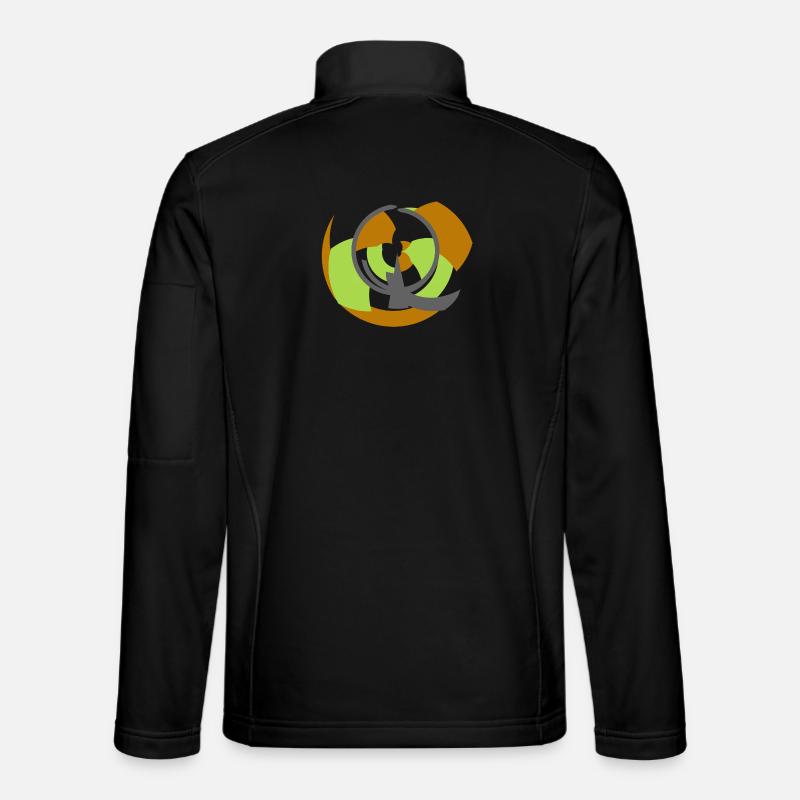Spiral Orbit Abstract Geometry Unisex Softshell Jacket