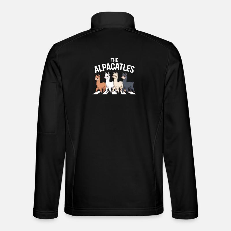 Alpacatles Llama Alpaca - Unisex Softshell Jacket - black