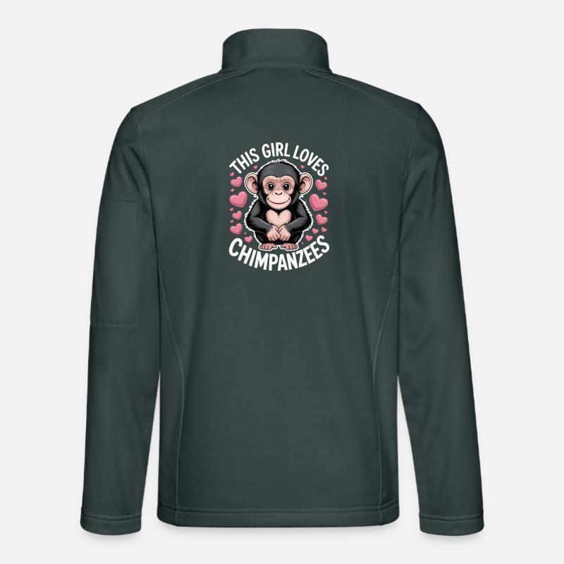 Chimpanzee Saying Monkey Funny Chimpanzee Gift Unisex Softshell Jacket