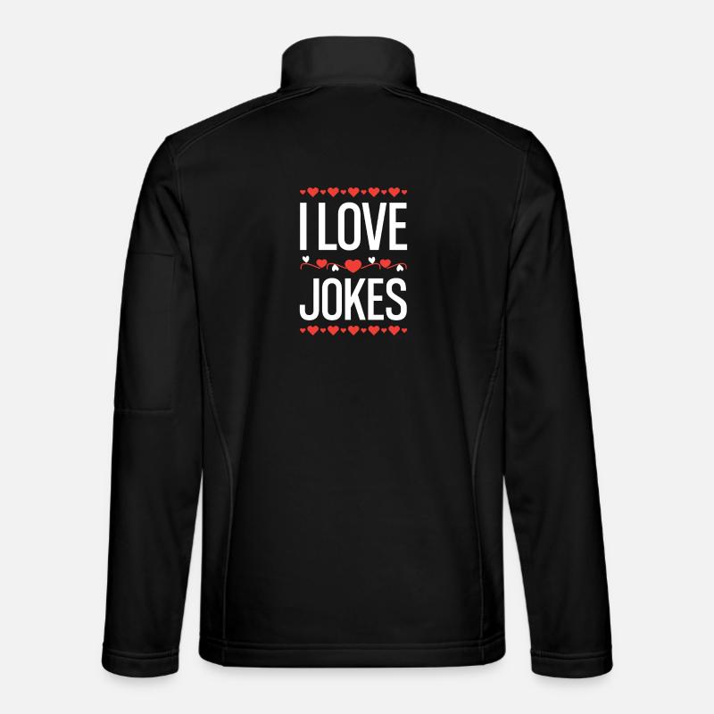 J’adore les blagues - Veste en tissu softshell Unisexe - noir