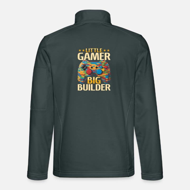 Blocs de construction Gamer Gaming Brick Builder Veste en tissu softshell Unisexe