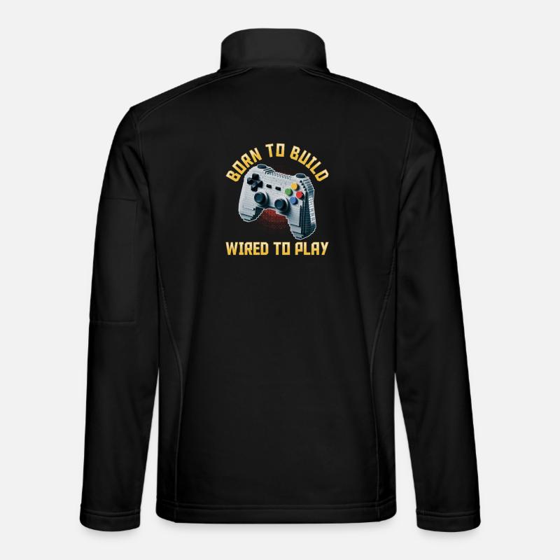 Building Blocks Gamer Gaming Brick Builder Unisex Softshelljacke