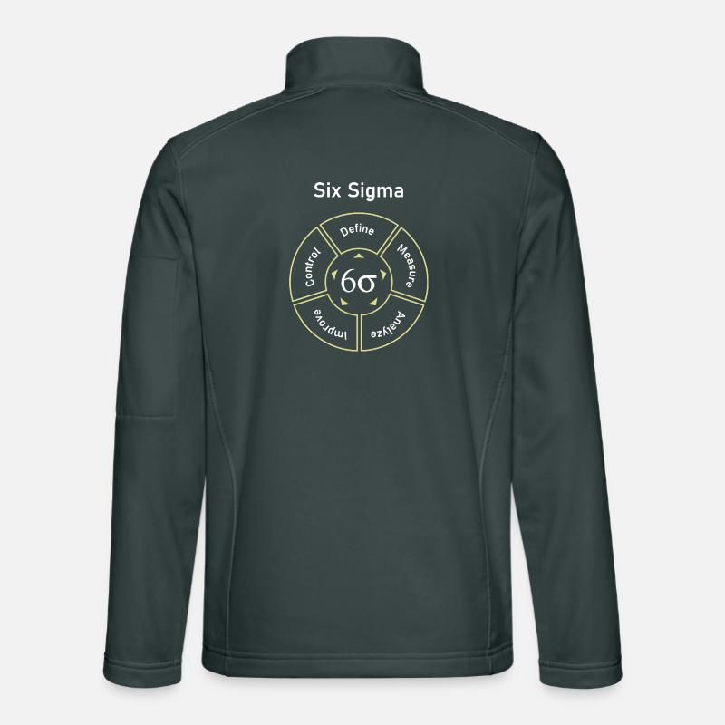 Six Sigma Processus Définir Mesurer Veste en tissu softshell Unisexe