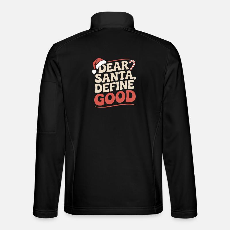 sarcastic Christmas design - Unisex Softshell Jacket - black