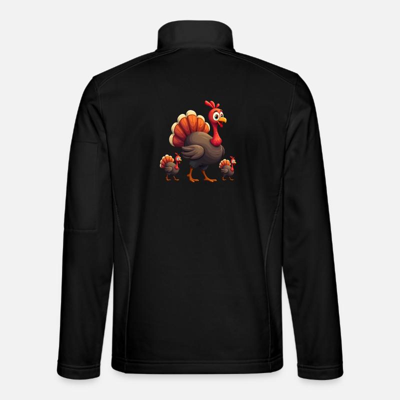 Thanksgiving Truthahn Baby - Unisex Softshelljacke - Schwarz