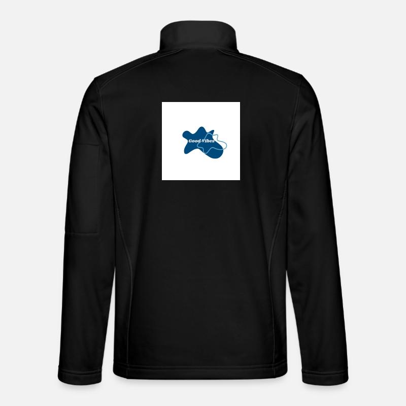 Gute Vibes Blau Logo - Unisex Softshelljacke - Schwarz