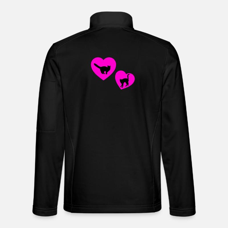 feline - Unisex Softshell Jacket - black