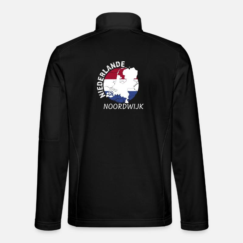 Noordwijk - Veste en tissu softshell Unisexe - noir