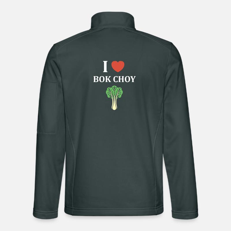 J Adore Bok Choy Graphique Veste en tissu softshell Unisexe