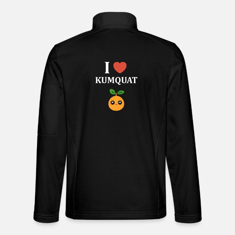 I like Kumquat Cute - Unisex Softshell Jacket - black