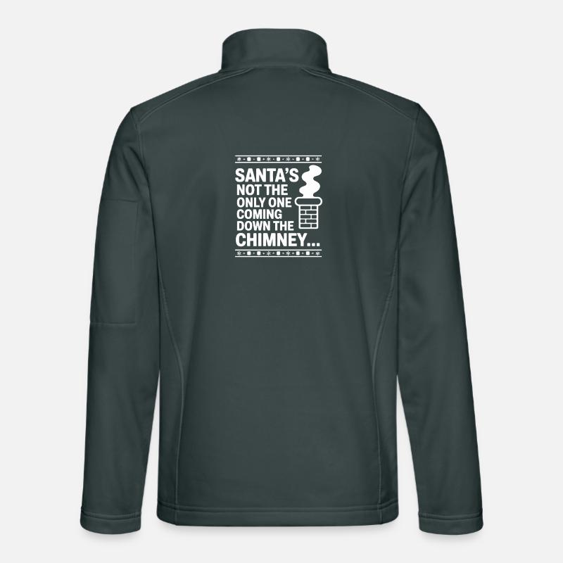 Pas la seule cheminée du Père Noël Veste en tissu softshell Unisexe