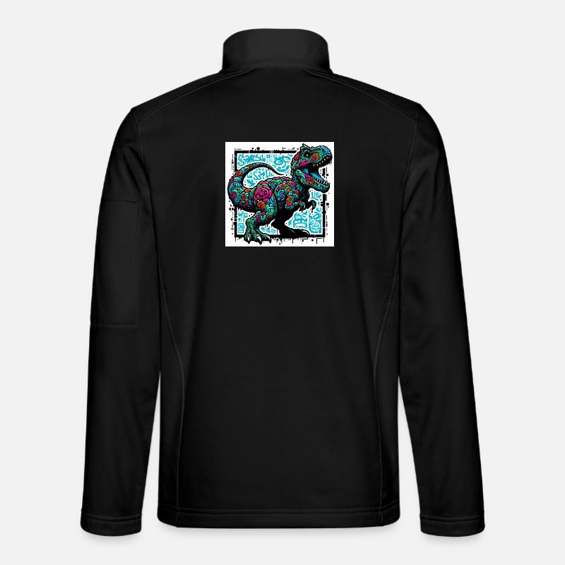 dinosaur - Unisex Softshell Jacket - black