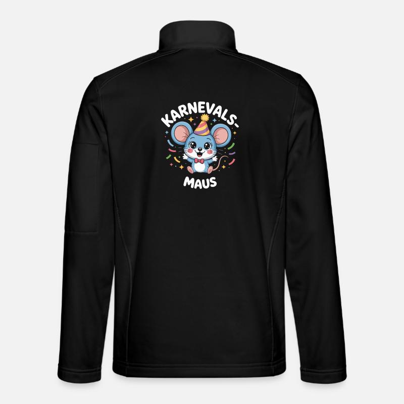 Karnevals-Maus Cute German Carnival - Unisex Softshell Jacket - black
