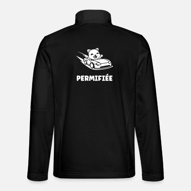 Führerschein-Humor - Unisex Softshelljacke - Schwarz