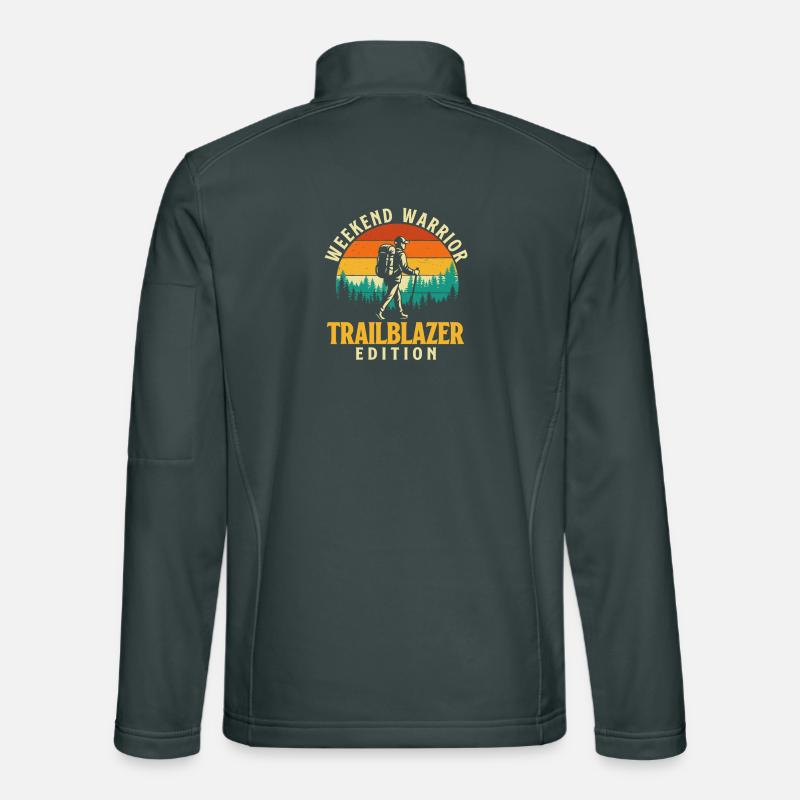 Weekend Warrior Trailblazer Funny Hiking Adventure Unisex Softshell Jacket