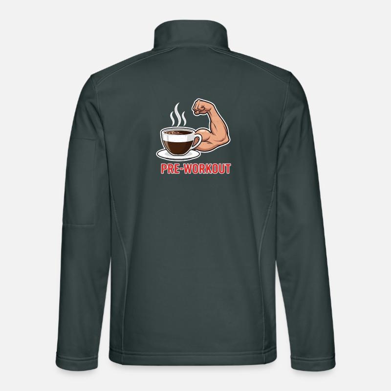 Coffee Power Pre-Workout Unisex Softshell Jacket