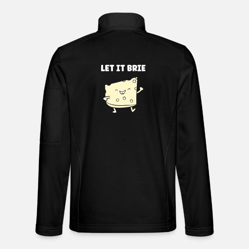 Humor Brie-Käse - Unisex Softshelljacke - Schwarz