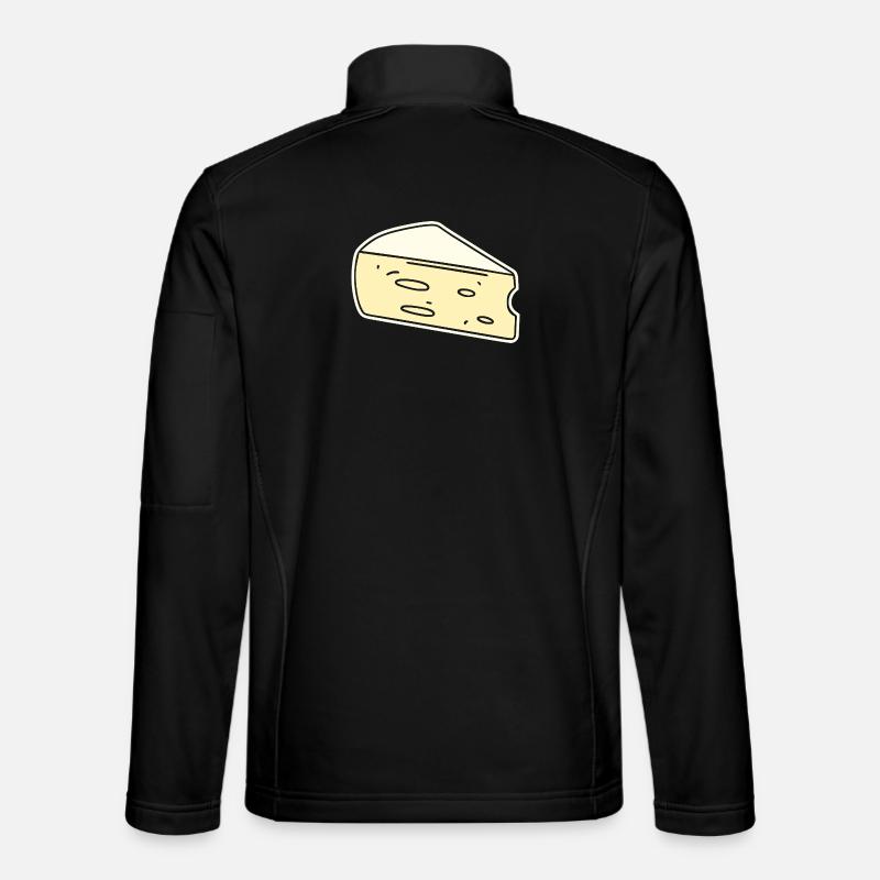 Humor Brie-Käse - Unisex Softshelljacke - Schwarz