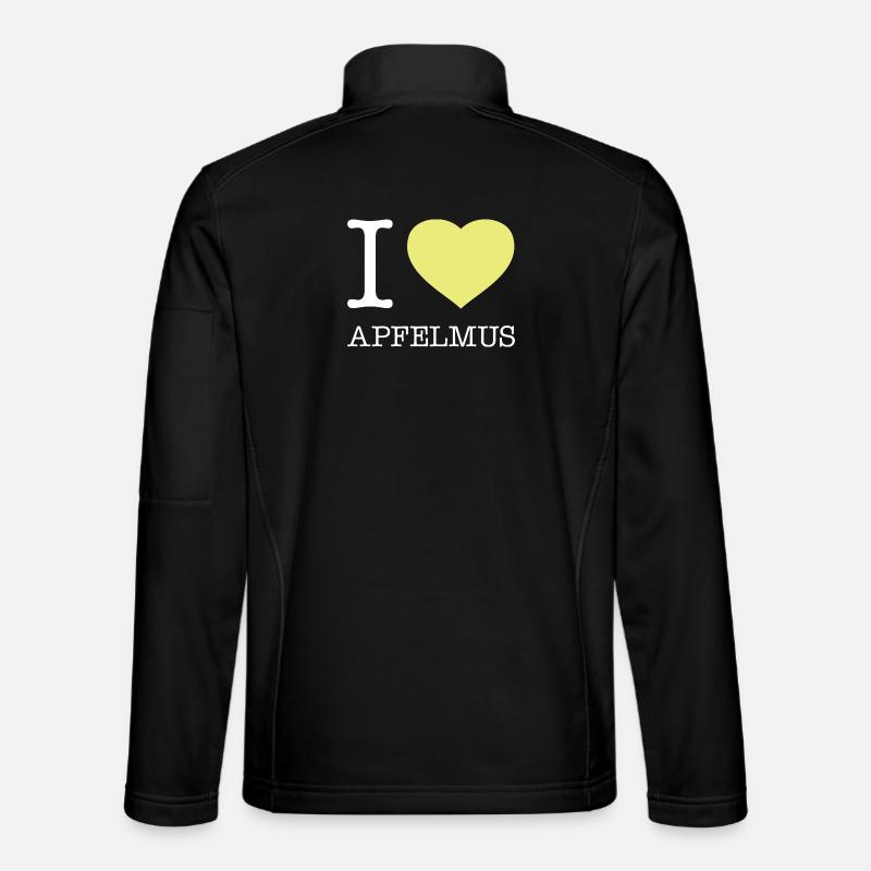 I love applesauce - Unisex Softshell Jacket - black