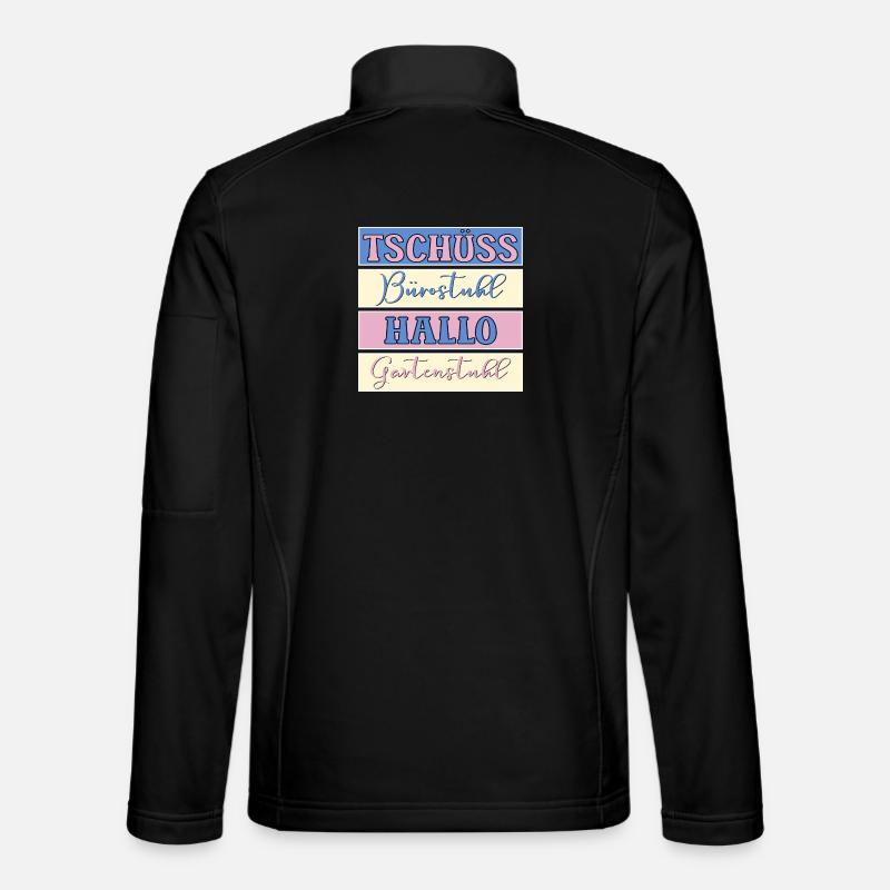 TSCHÜSS HALLO BÜRO GARTEN - Unisex Softshelljacke - Schwarz