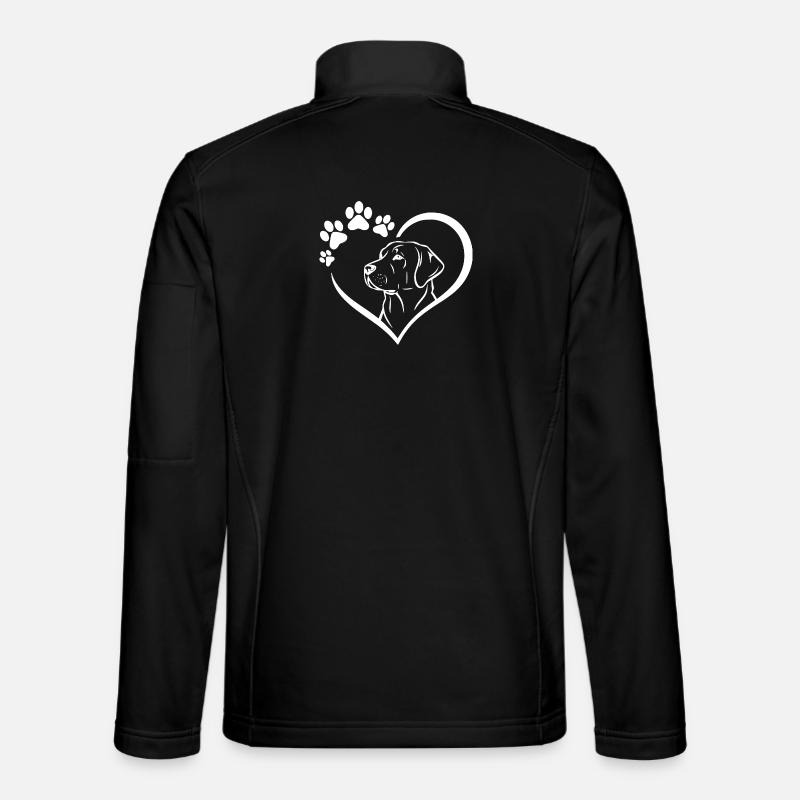 Labrador Retriever Art Dog - Unisex Softshell Jacket - black