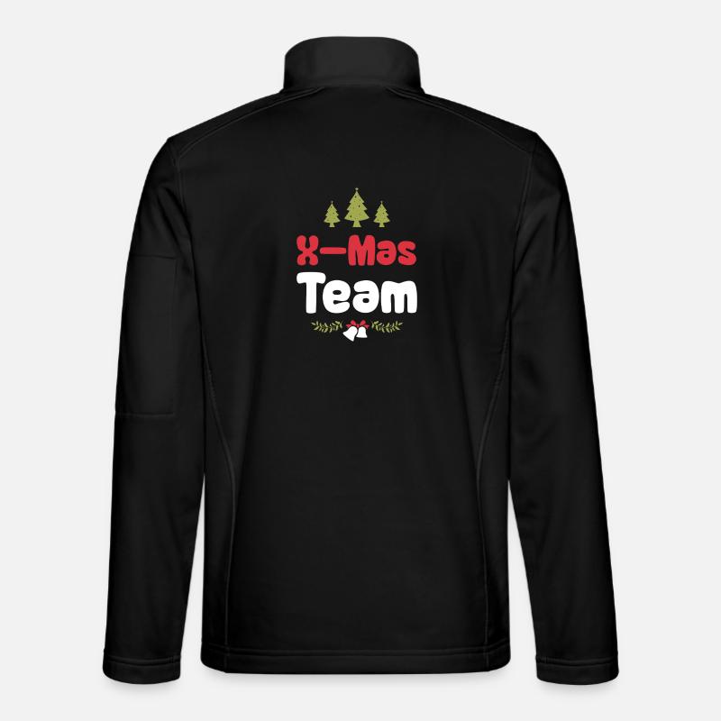 X-Mas Team - Unisex Softshelljacke - Schwarz