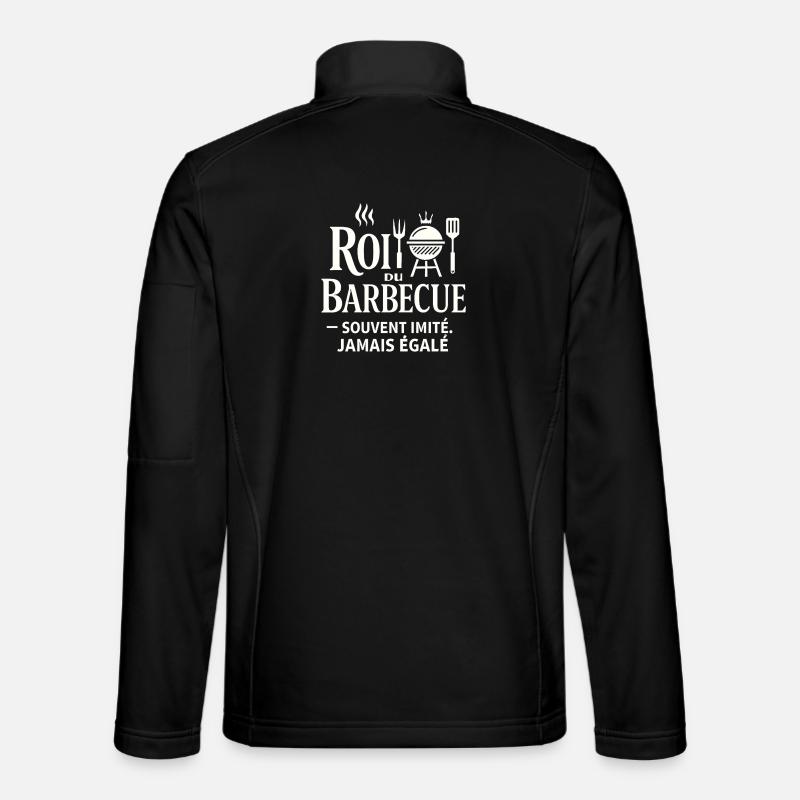 King of Barbecue Never Equaled - Unisex Softshell Jacket - black