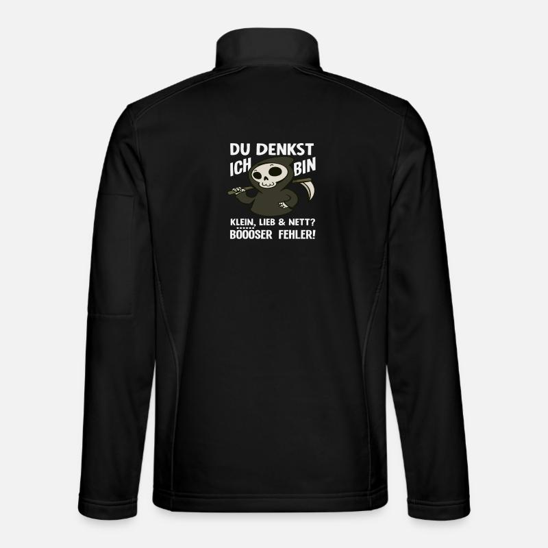 Böser Fehler Kleine Sensenmann - Unisex Softshelljacke - Schwarz