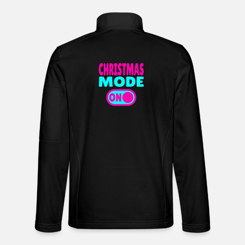 Christmas Mode ON - lustige Weihnachts-Sprüche - Unisex Softshelljacke - Schwarz