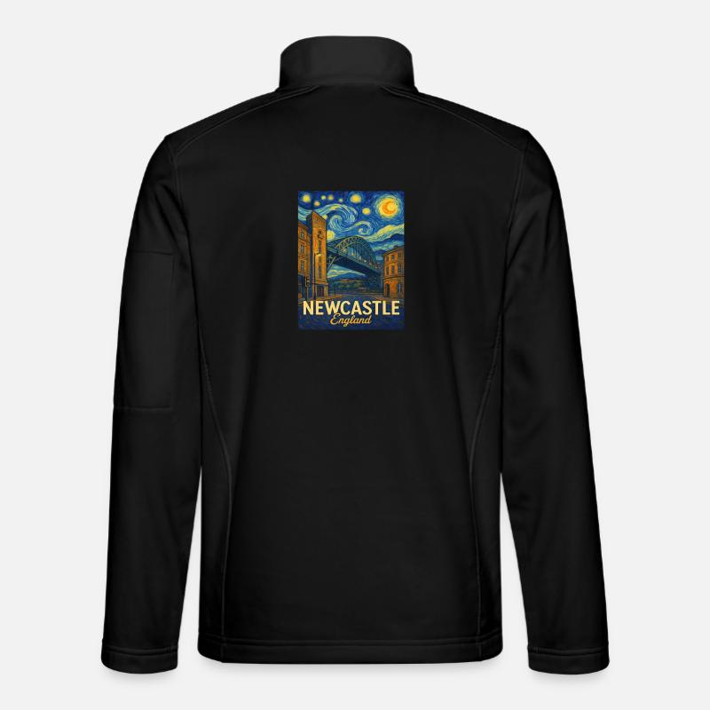 Newcastle, England - Unisex Softshell Jacket - black
