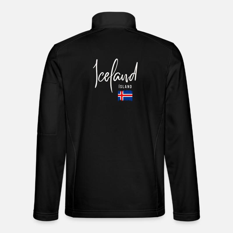 Icelandic roots, I love Iceland - Unisex Softshell Jacket - black