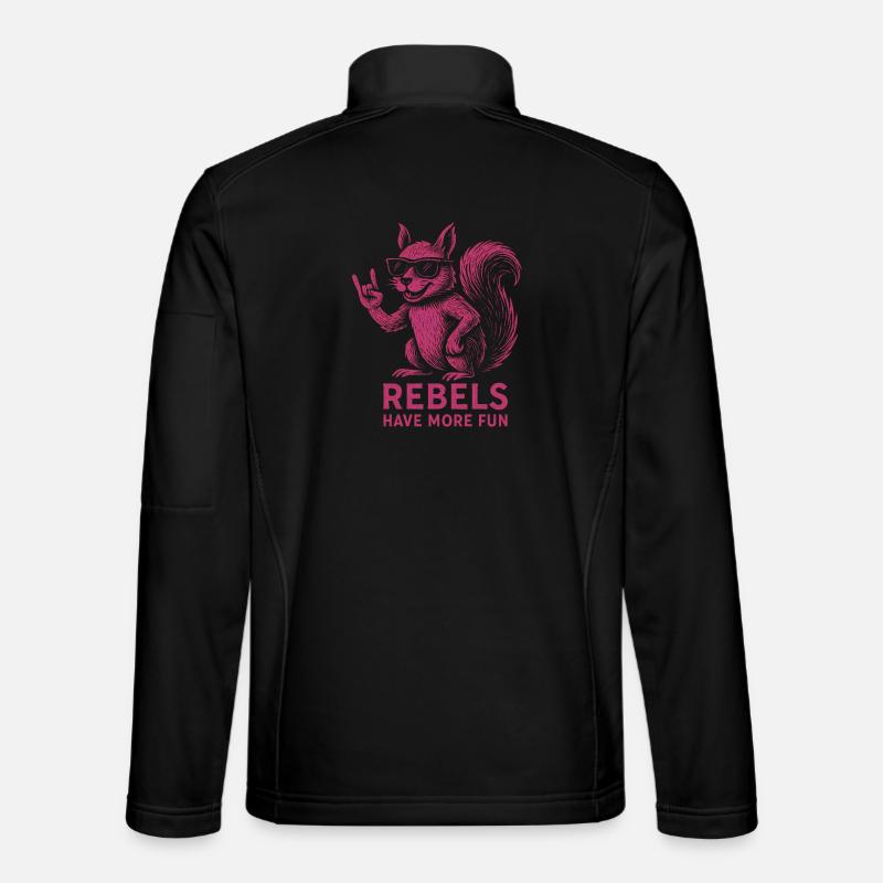 Rebels have more fun - Unisex Softshell Jacket - black