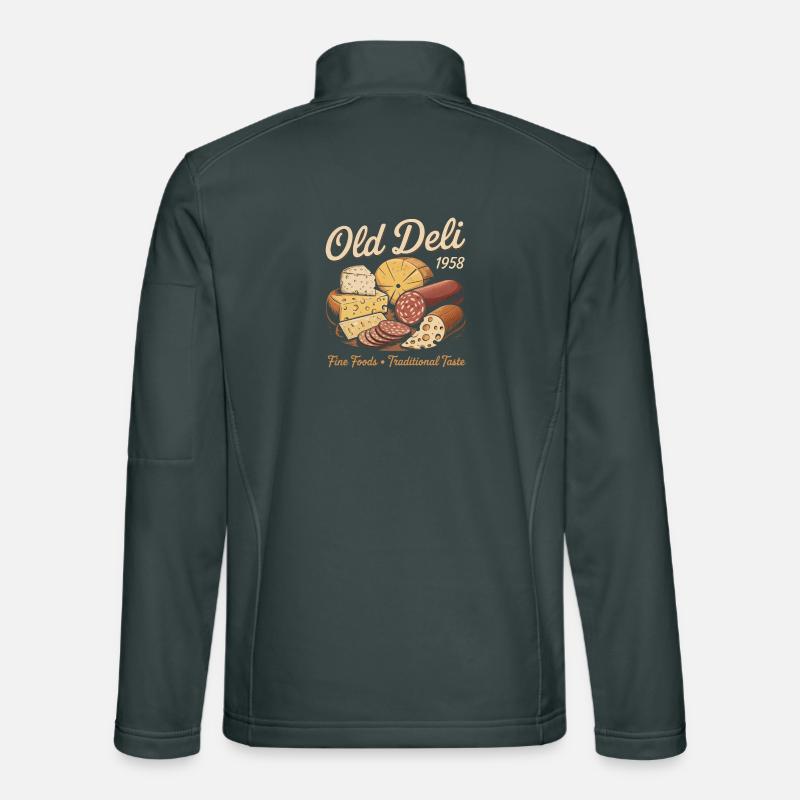 Vintage Feinkost Werbung Unisex Softshelljacke