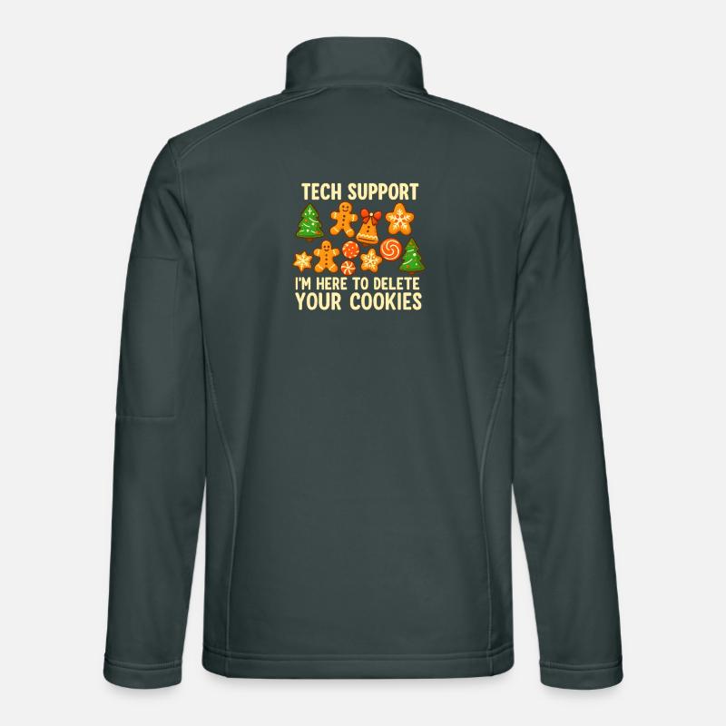 Support technique Cookie Noël Mème Veste en tissu softshell Unisexe
