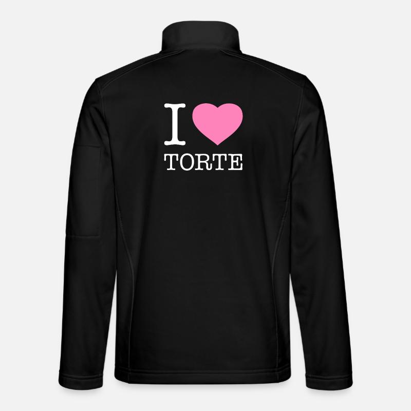 J’adore le gâteau - Veste en tissu softshell Unisexe - noir