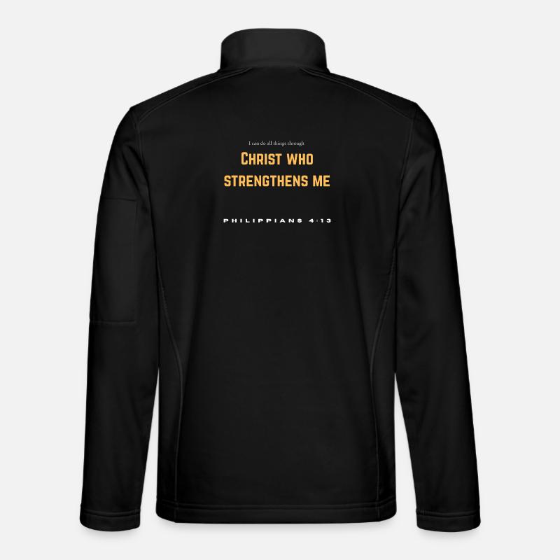 CHRISTUS STÄRKT - Unisex Softshelljacke - Schwarz