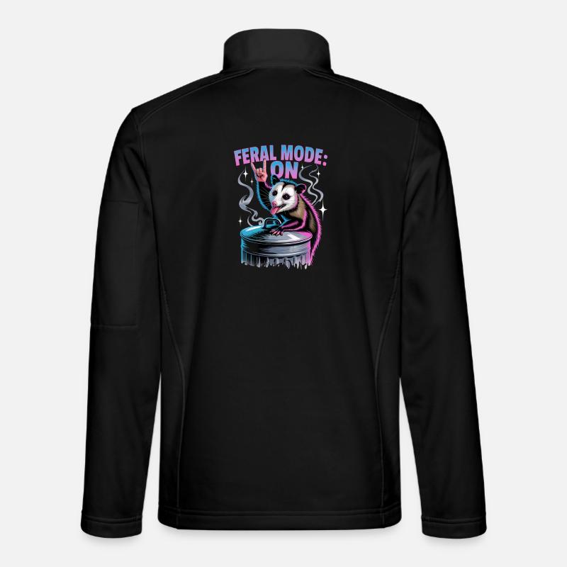 Funny Opossum - Unisex Softshelljacke - Schwarz