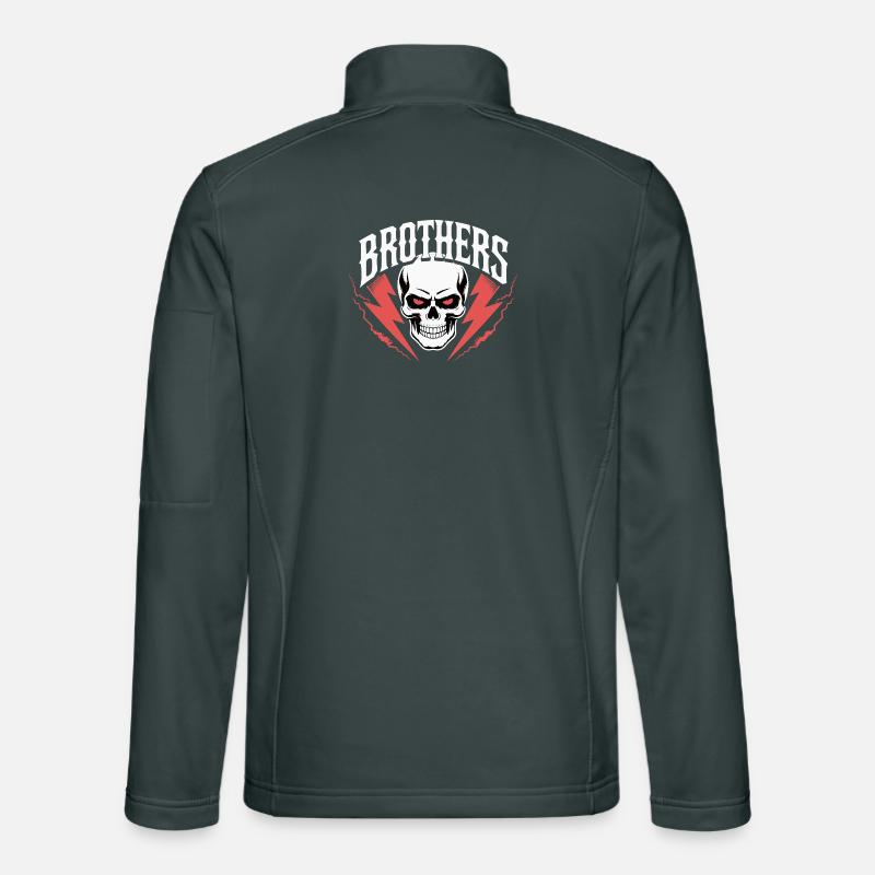 Brothers Skull Thunder Crest Unisex Softshell Jacket