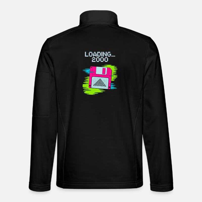 Floppy Nostalgie 2000 - Unisex Softshelljacke - Schwarz