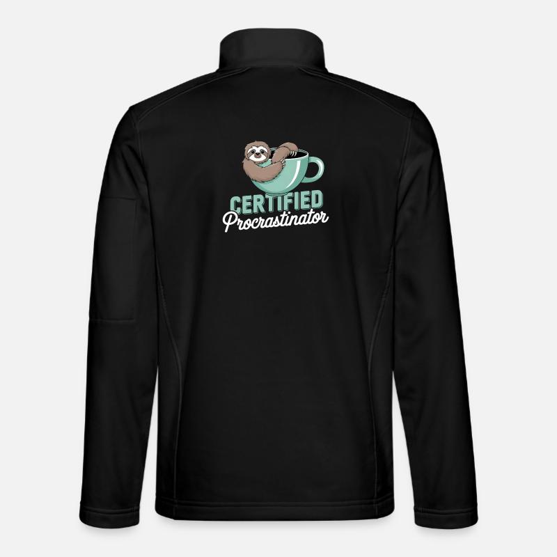 laziness humor - Unisex Softshell Jacket - black