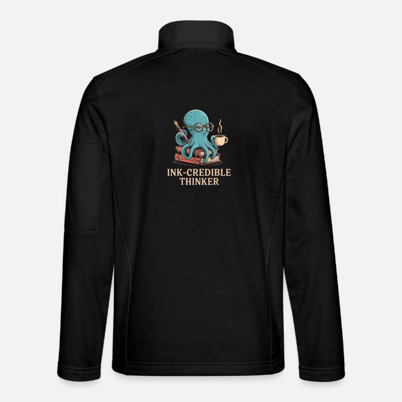 Octopus Humor - Unisex Softshell Jacket - black
