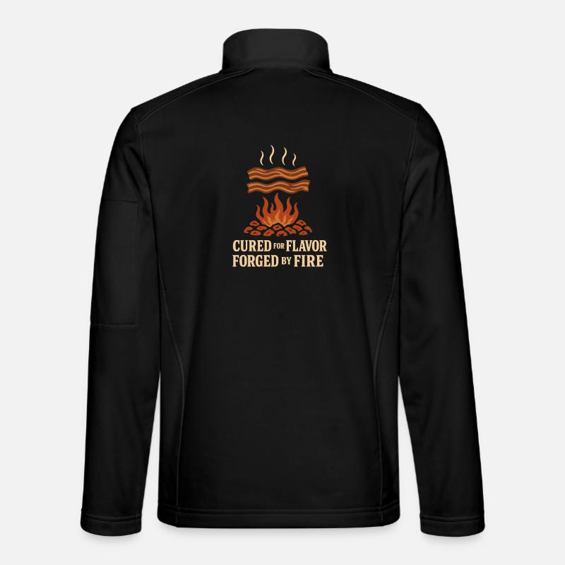 Meat Smoker Jerky Maker Bbq - Unisex Softshell Jacket - black