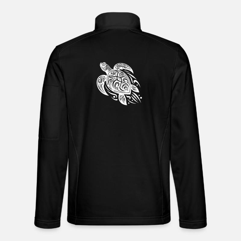 Tradition meets modern turtle tattoo - Unisex Softshell Jacket - black