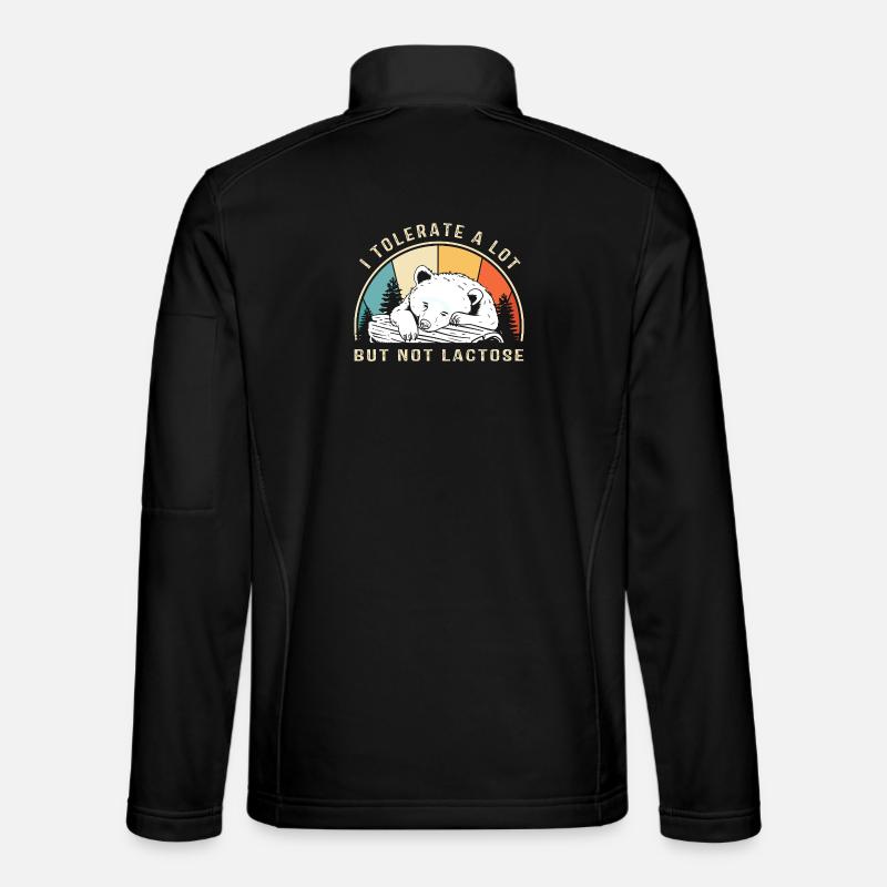 Milk Allergy Lactose Intolerance Flatulence - Unisex Softshell Jacket - black