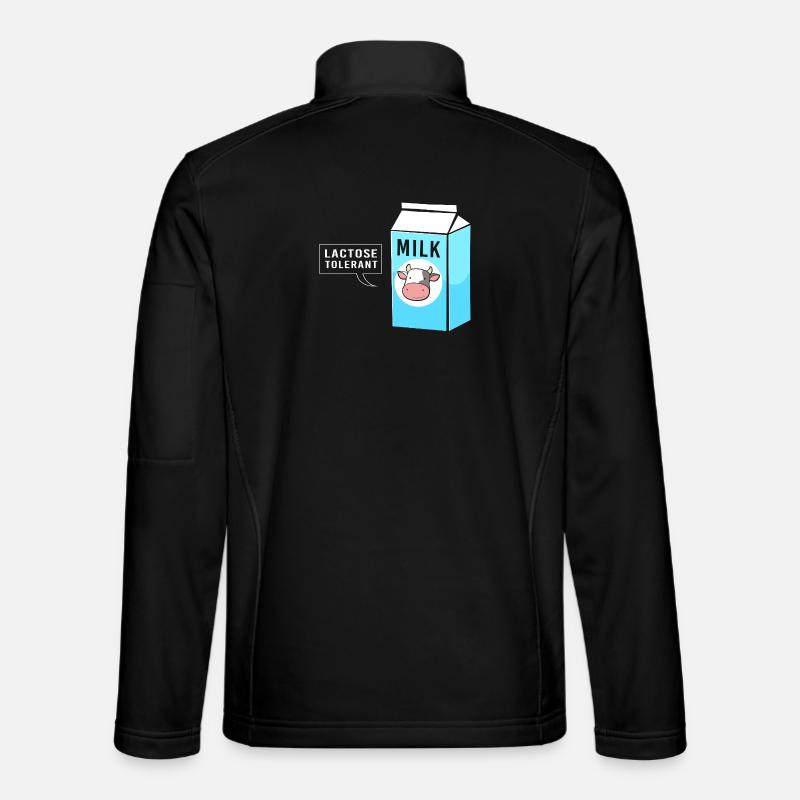 Milk Lactose Flatulence - Unisex Softshell Jacket - black