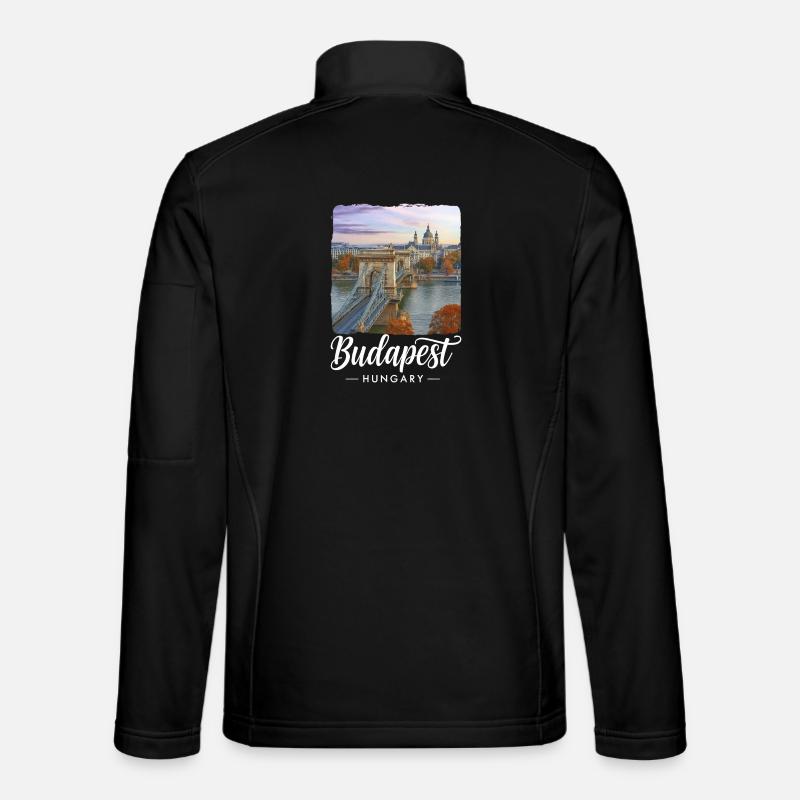 Budapest Hungary - Unisex Softshell Jacket - black