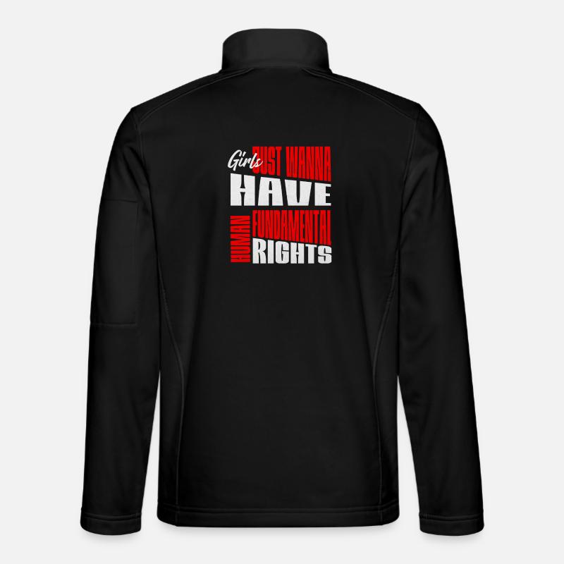 Frauenrechte Fundamental rights Layout - Unisex Softshelljacke - Schwarz
