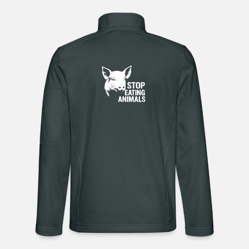Tierwohl | Schweineprotest Stop Eating Animals Unisex Softshelljacke