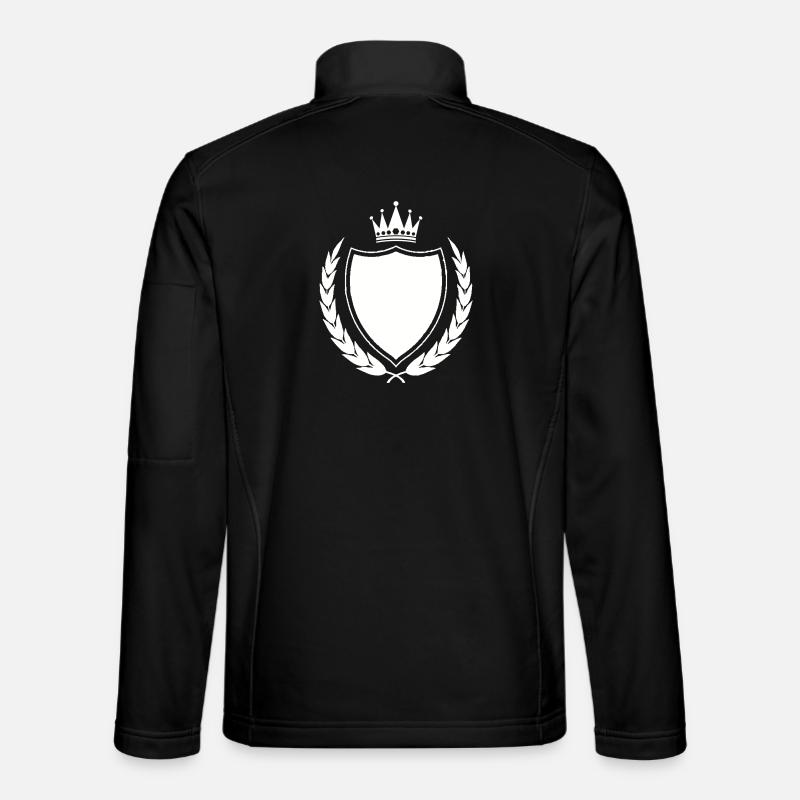Königliches Wappen Emblem - Unisex Softshelljacke - Schwarz