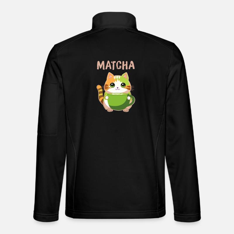 Matcha Katze Unisex Softshelljacke